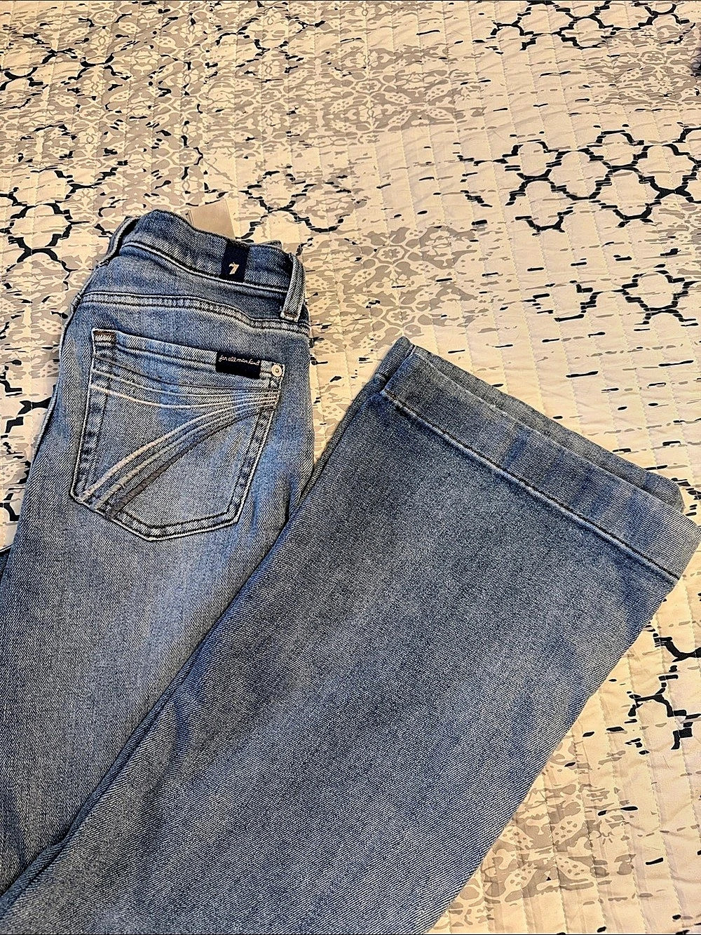Seven For All Mankind Bootcut Jeans Waist 26 Blue